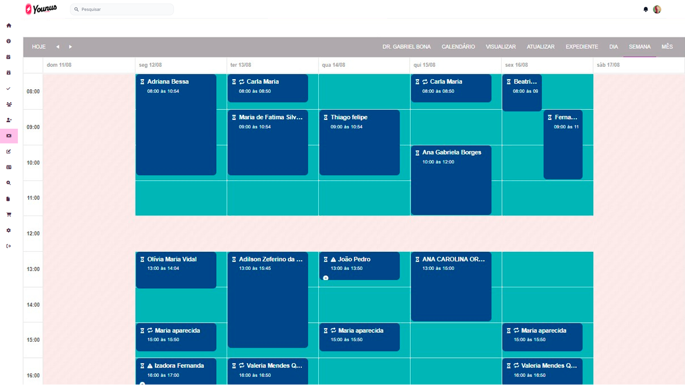 Plataforma de gestão para consultórios Younus